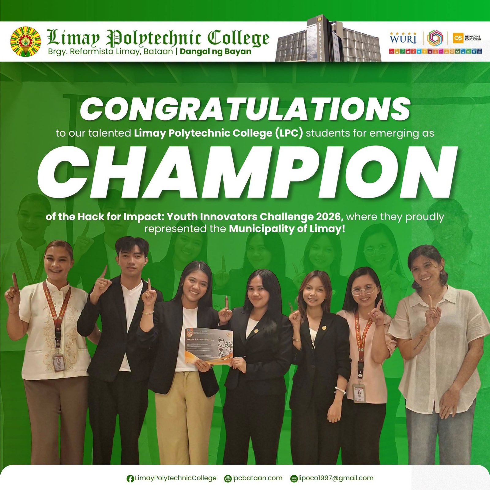 𝗖𝗢𝗠𝗠𝗘𝗡𝗗𝗔𝗧𝗜𝗢𝗡 | LPCian business students bring home the championship for Limay