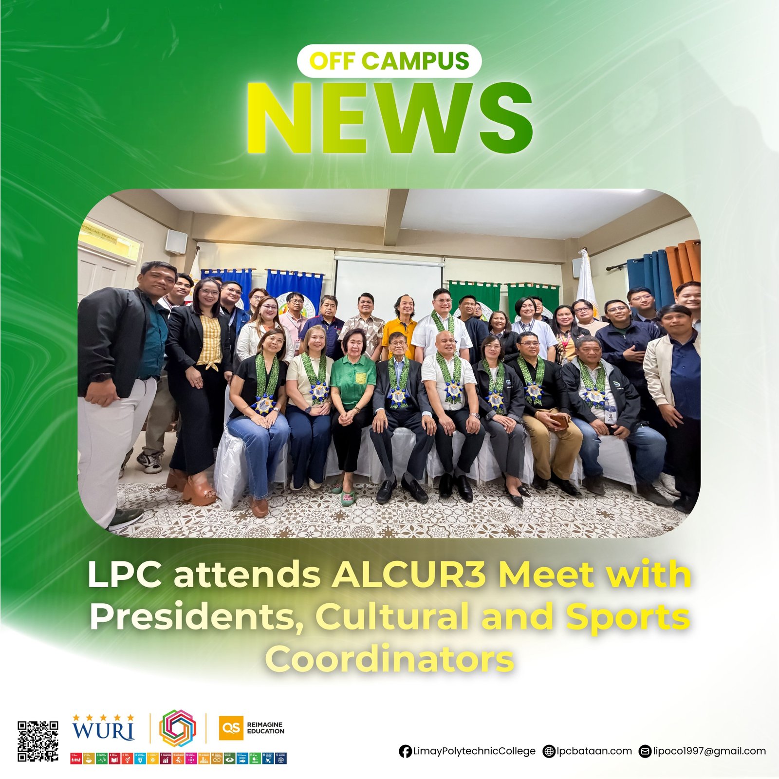 𝗢𝗙𝗙 𝗖𝗔𝗠𝗣𝗨𝗦 | LPC attends ALCUR3 Meet with Presidents, Cultural and Sports Coordinators