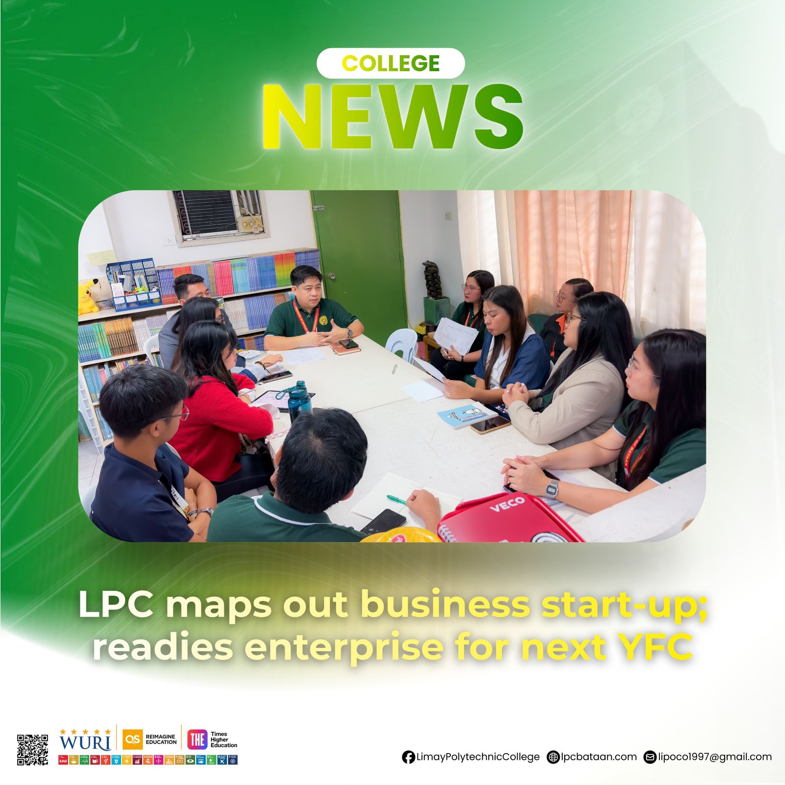 𝗖𝗢𝗟𝗟𝗘𝗚𝗘 𝗡𝗘𝗪𝗦 | LPC maps out business start-up; readies enterprise for next YFC