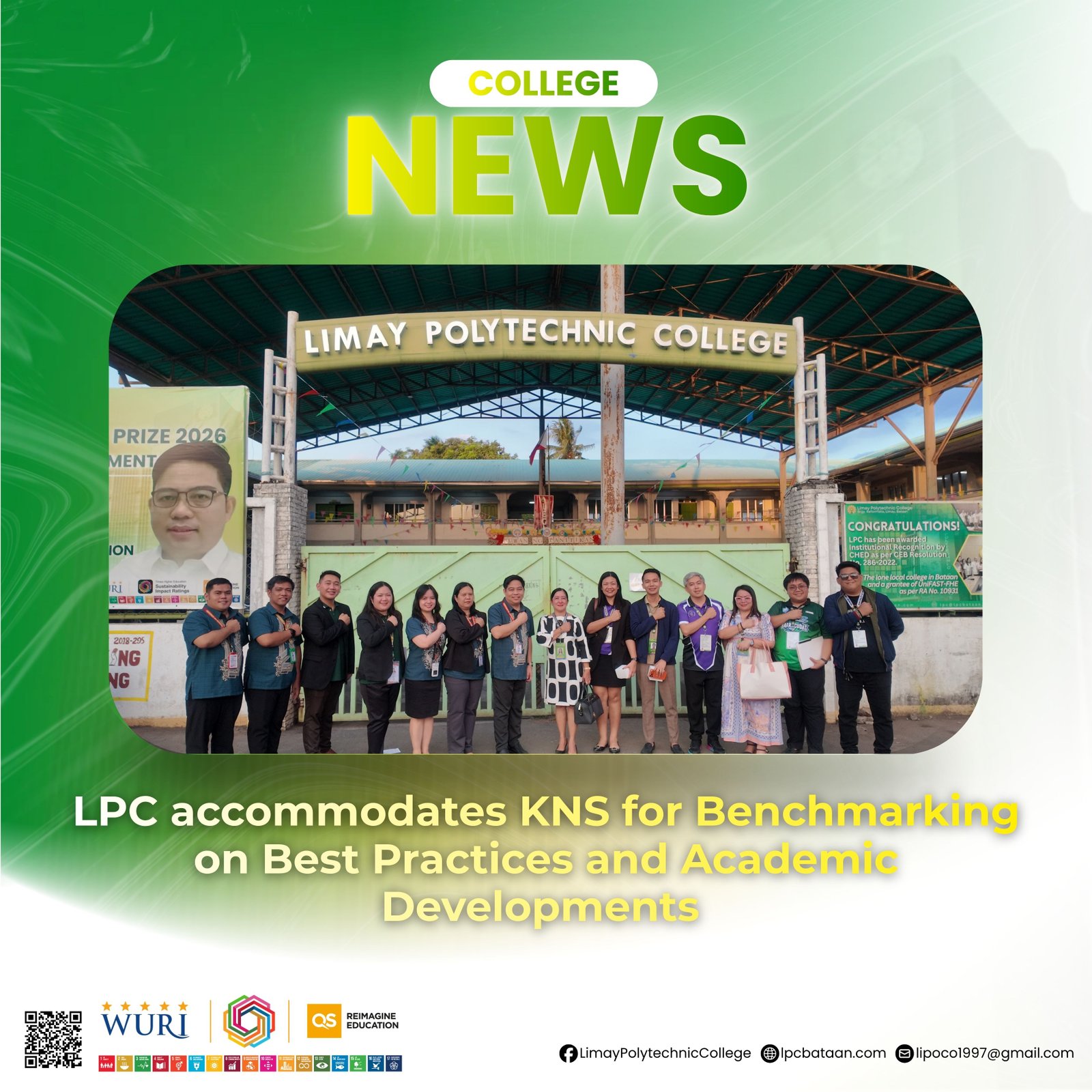 𝗖𝗢𝗟𝗟𝗘𝗚𝗘 𝗡𝗘𝗪𝗦 | LPC accommodates KNS for Benchmarking on Best Practices and Academic Developments