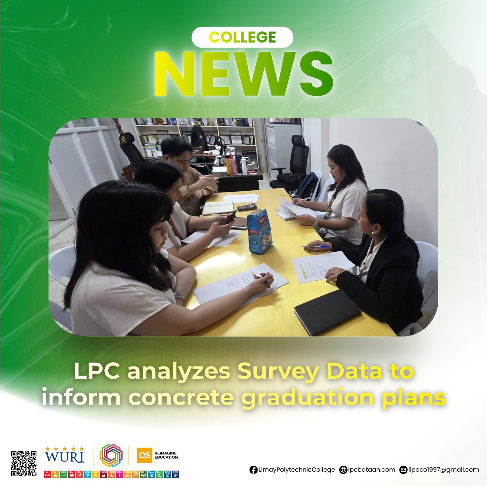 𝗖𝗢𝗟𝗟𝗘𝗚𝗘 𝗡𝗘𝗪𝗦 | LPC analyzes Survey Data to inform concrete graduation plans