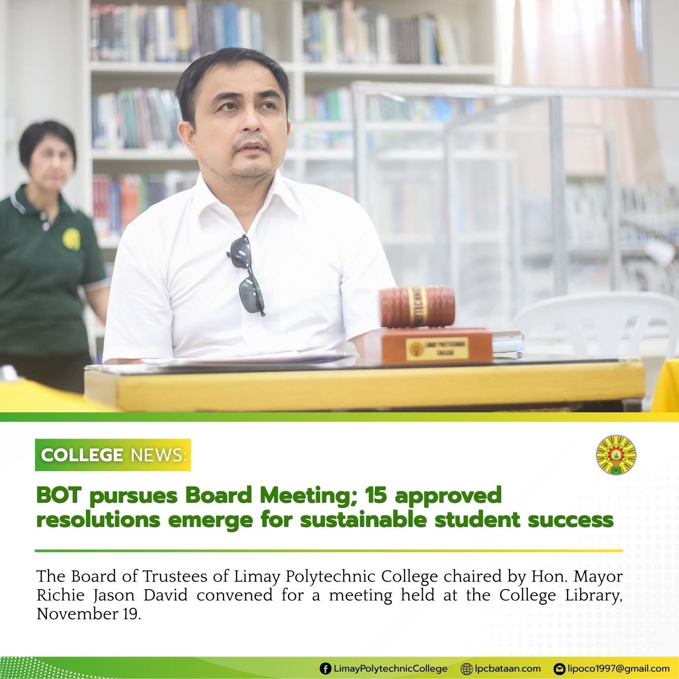 𝗖𝗢𝗟𝗟𝗘𝗚𝗘 𝗡𝗘𝗪𝗦 | BOT pursues Board Meeting; 15 approved resolutions emerge for sustainable student success