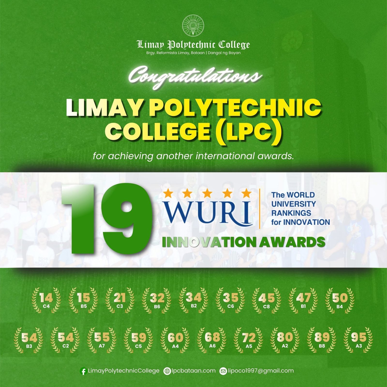 𝗜𝗡𝗧'𝗟 𝗠𝗜𝗟𝗘𝗦𝗧𝗢𝗡𝗘| 𝗟𝗣𝗖’𝘀 𝟭𝟵 𝗼𝘂𝘁 𝗼𝗳 𝟮𝟰 𝗘𝗻𝘁𝗿𝗶𝗲𝘀 𝗺𝗮𝗸𝗲 𝗶𝘁 𝘁𝗼 𝗪𝗨𝗥𝗜 𝟮𝟬𝟮𝟲