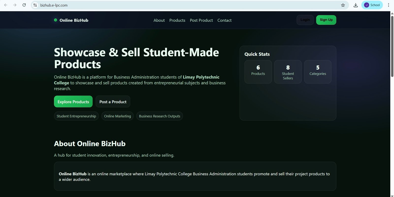 LPC introduces Online BizHub to bring student products to digital market