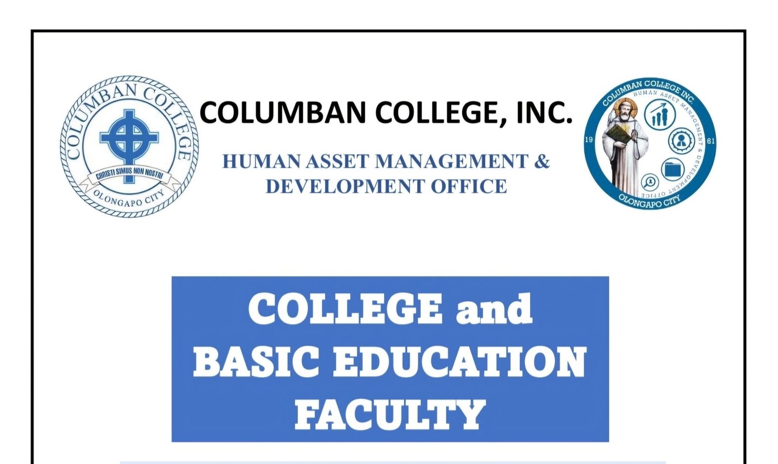 Dr. De Leon conducts Inset Training at Columban College
