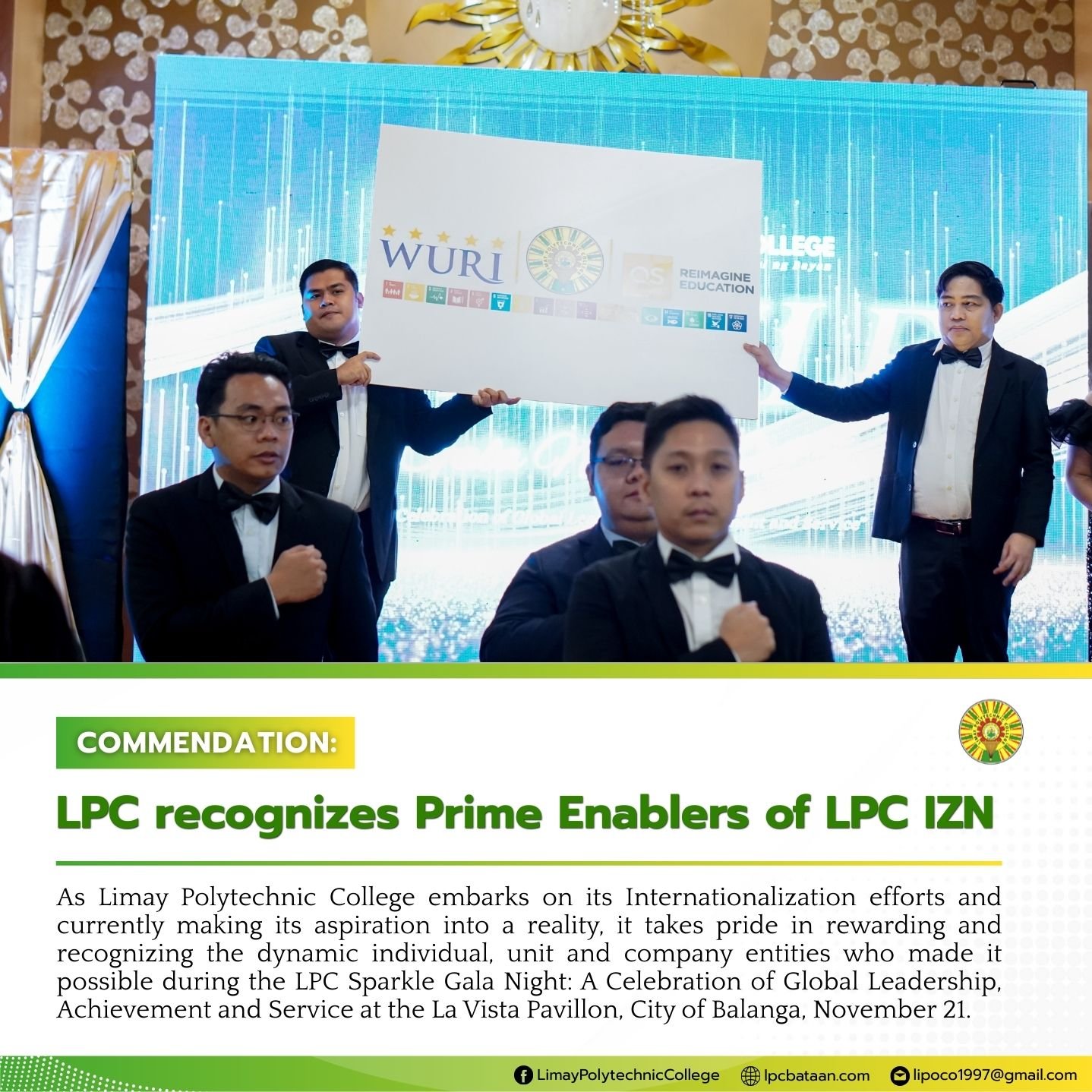 𝗖𝗢𝗠𝗠𝗘𝗡𝗗𝗔𝗧𝗜𝗢𝗡 | LPC recognizes Prime Enablers of LPC IZN