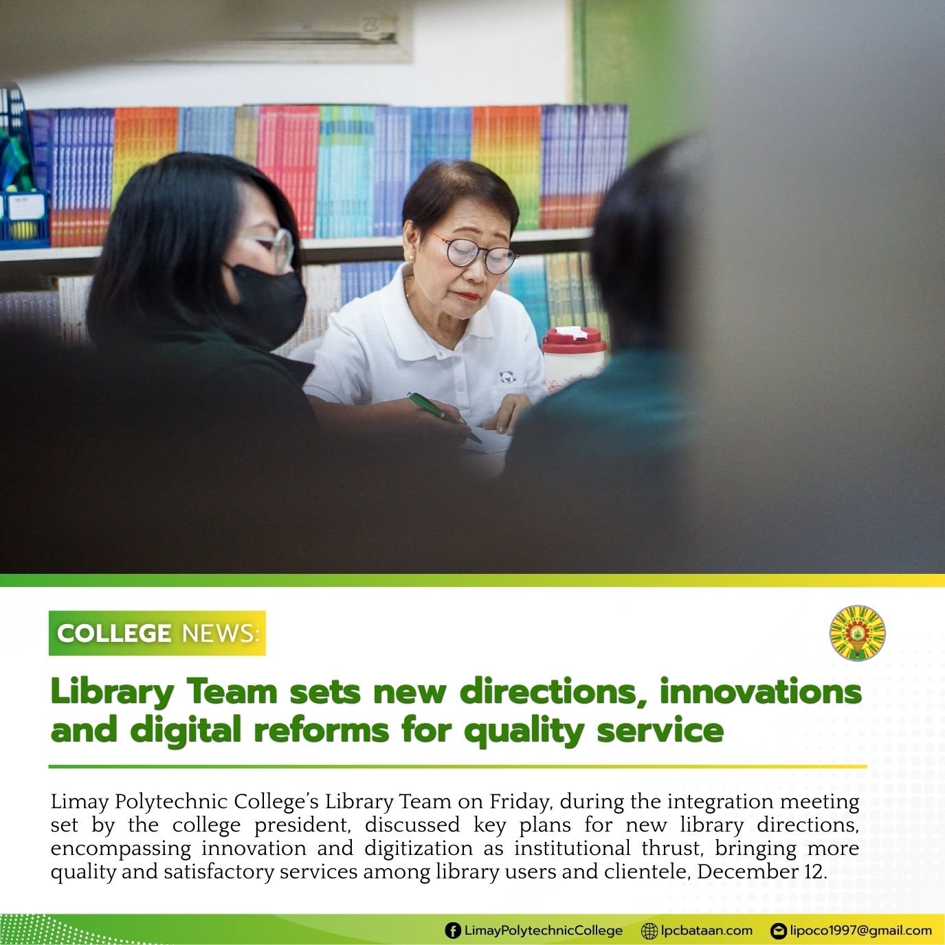 𝗖𝗢𝗟𝗟𝗘𝗚𝗘 𝗡𝗘𝗪𝗦 | Library Team sets new directions, innovations and digital reforms for quality service