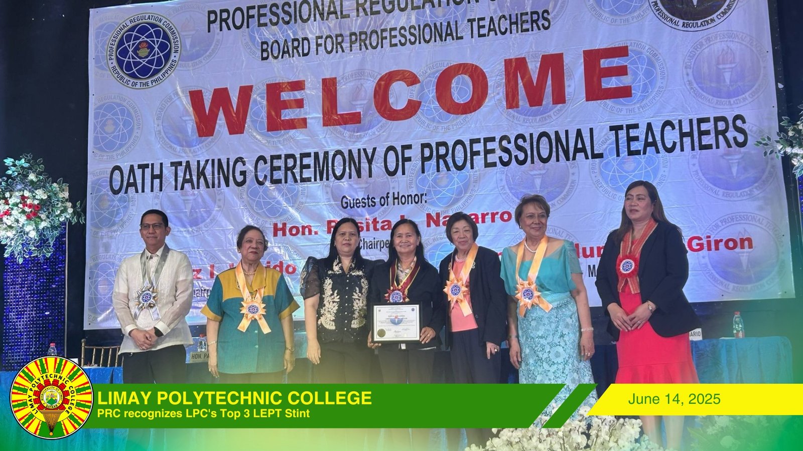 PRC recognizes LPC's Top 3 LEPT Stint
