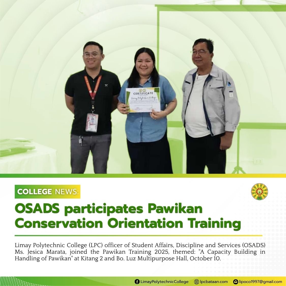 ππ’πππππ π‘ππͺπ¦ | OSADS participates Pawikan Conservation Orientation Training