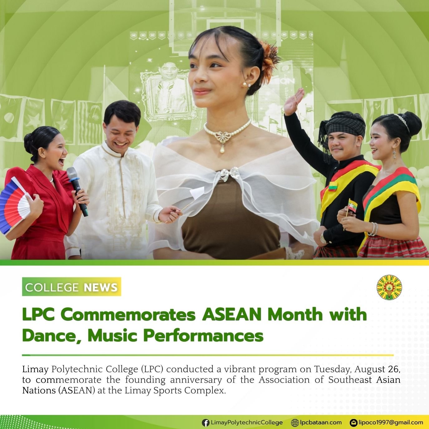 𝗖𝗢𝗟𝗟𝗘𝗚𝗘 𝗡𝗘𝗪𝗦 | LPC Commemorates ASEAN Month with Dance, Music Performances